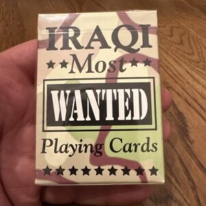 Iraqi Most Wanted Bicycle Playing Cards, NIB, Factory Sealed, Made in the USA